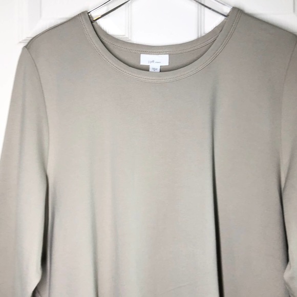 NWT J. Jill Ponte Knit ¾ Sleeve Top with Lace Detail – Size XL - Picture 4 of 10